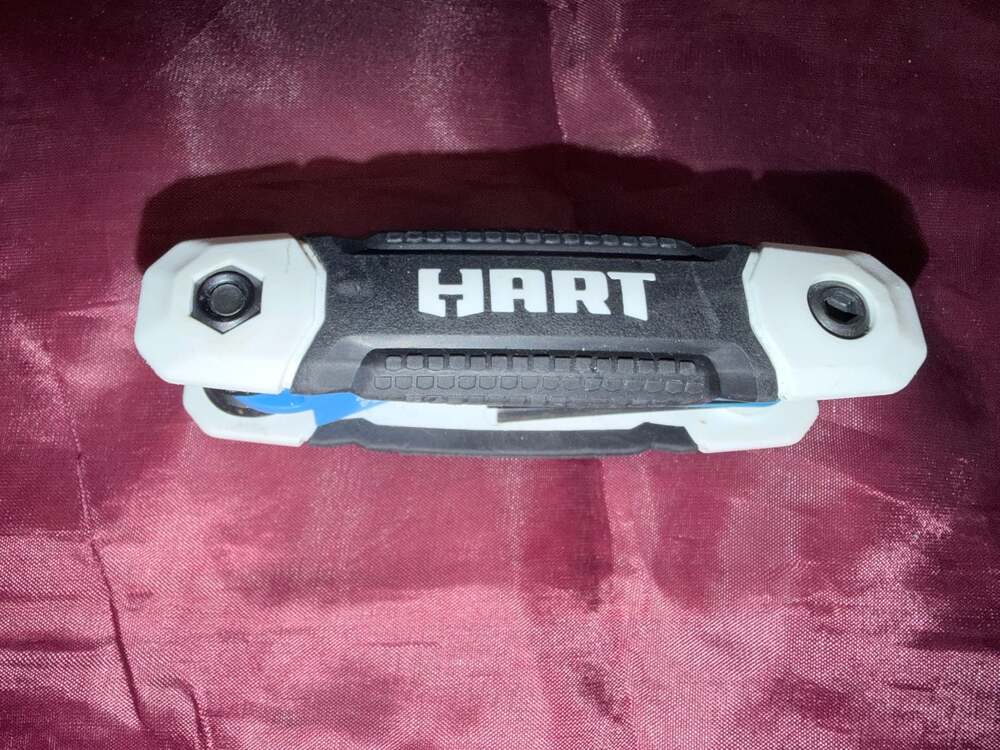 HART Folding Hex Key Set SAE (Inch) with Durable Housing